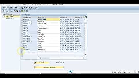 SAP Security Policy SECPOL