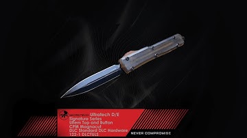 MICROTECH Ultratech D/E Ultem Top and Button CPM Magnacut DLC Standard DLC Hardware 122-1 DLCT