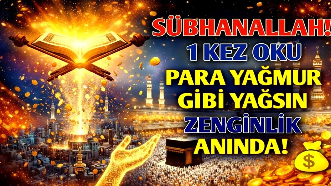 SÜBHANALLAH! 1 KEZ OKU — PARA SEL GİBİ AKSIN, ZENGİNLİK BİR ANDA PATLASIN! 💥💰