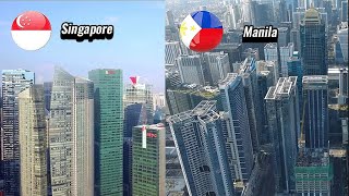 Singapore 🇸🇬 VS 🇵🇭Manila #singapore #philippines 4K Ultra HD