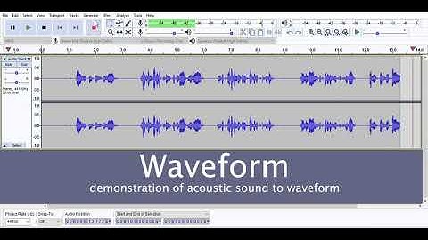 Demo on waveform and spectrogram using Audacity