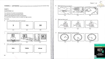 KET 6, Test 3, Part 1 Listening A2