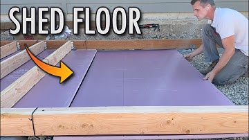 Building a shed DIY Part 2 Foundation and Floor