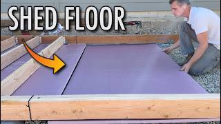 Building a shed DIY Part 2 Foundation and Floor