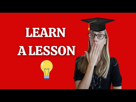 Mluvená angličtina #5: Learn a lesson