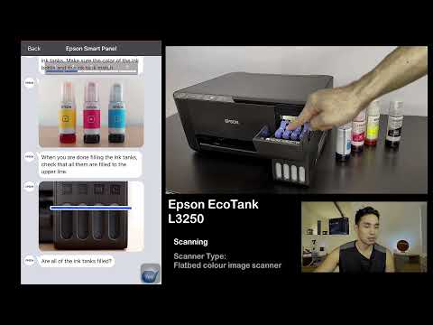 Quick Setup Epson Eco-Tank L3250 (Epson Smart Panel)