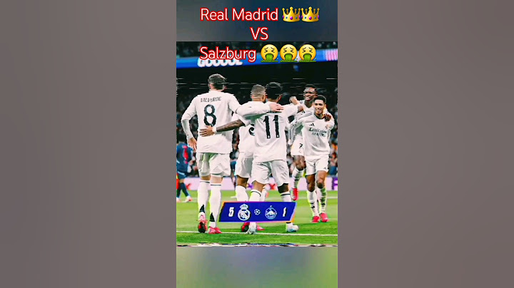 Real Madrid 👑👑 VS Salzburg 🤮🤮...#realmadrid #football #shortvideo #footballvideo