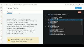 How to create programs inside Contact Manager App using Java Script Language on Solo Learn