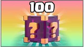 OPENING 100 LUCKY DROPS IN CLASH ROYALE! screenshot 4