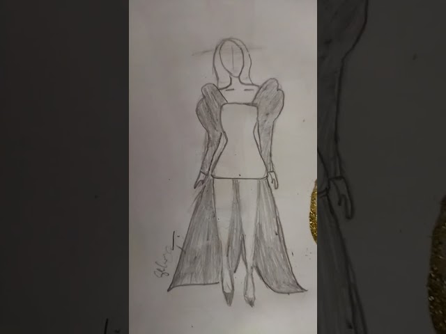 Dress drawing | Fashion| luckyculous|