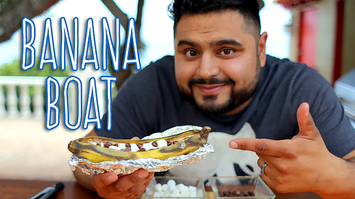 Learn How to Make a Marshmallow and Chocolate Banana Boat with El Guzii - #ViveElVerano