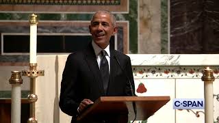 Former President Barack Obama Remarks at Ethel Kennedy Memorial Service