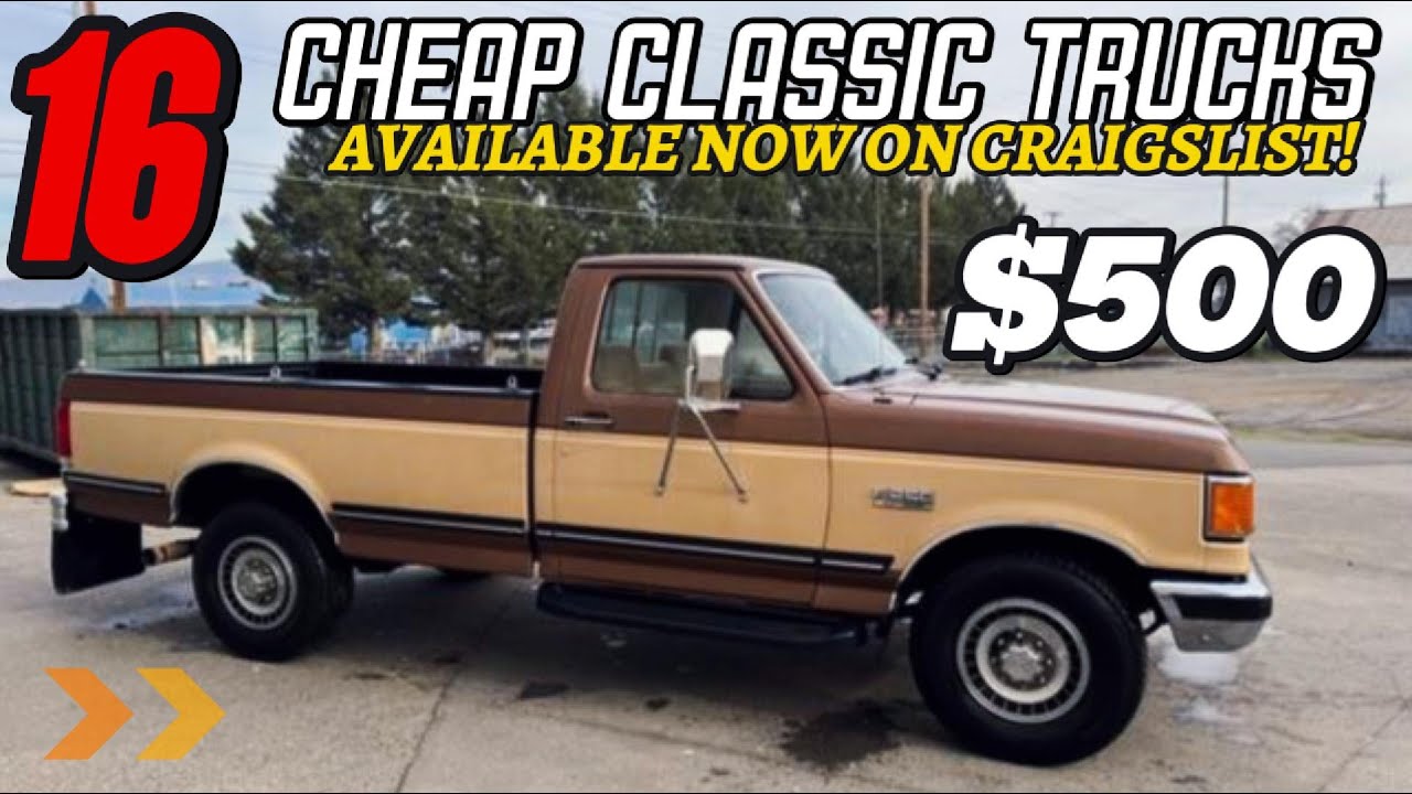 Classic Truck Deals 16 Low Cost Finds on Craigslist Today! YouTube