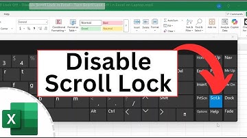 Scroll Lock uitschakelen - Scroll Lock uitschakelen in Excel - Scroll Lock uitschakelen in Excel ...
