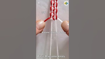 #236 Bracelet Knitting Tutorial, Macrame #shorts #macrametutorial #tricks #howto #craftideas