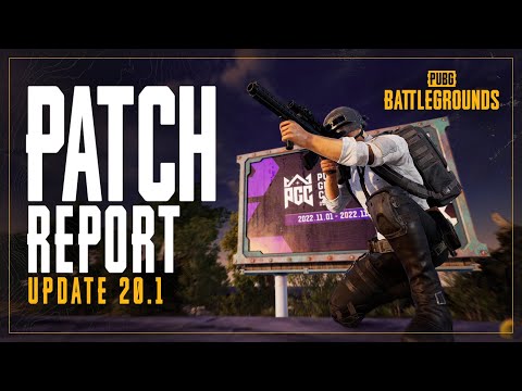 Patch Report: Update 20.1 | PUBG: BATTLEGROUNDS EUROPE