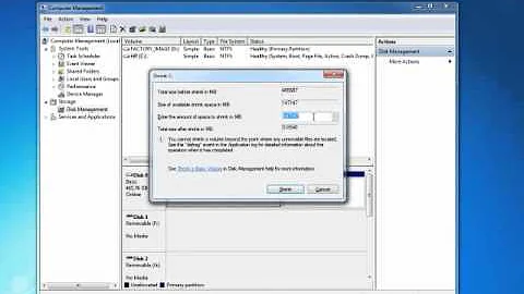 How To Make A Partition In Windows 7