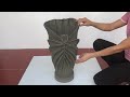 Old Cloth And Cement / Creative And Unique For Cement Plant Pots