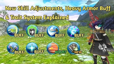Toram Online - HB BIG BUFF !! New Skill Adjustments, Trait Ability System, & Heavy Armor Advantages