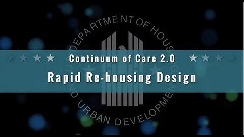 Rapid Re-housing Design Under the CoC Program