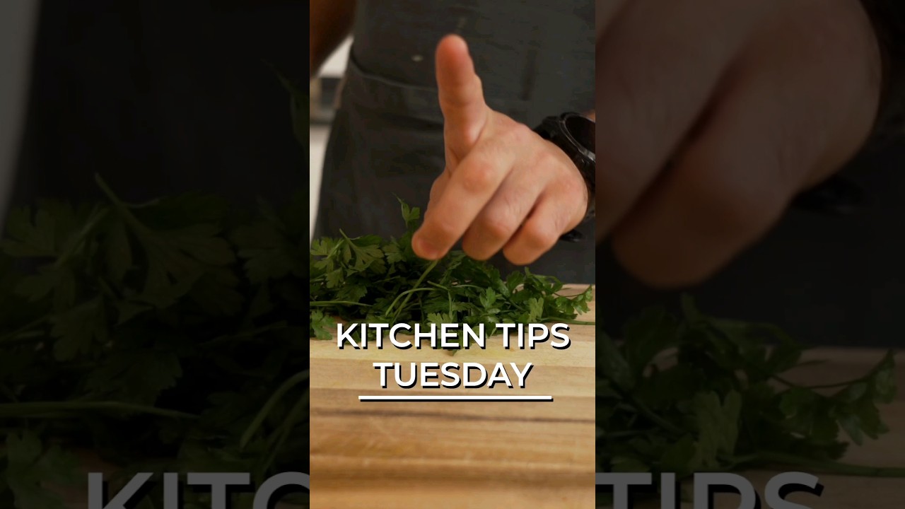 Cut a bunch of herbs without the mess
