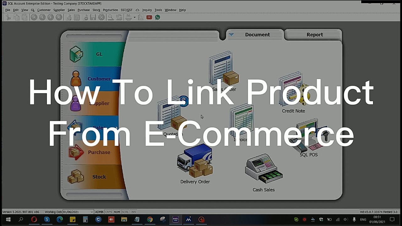 How To Link Product From E-Commerce 如何连接网卖商品至SQL | SQL Accounting - YouTube