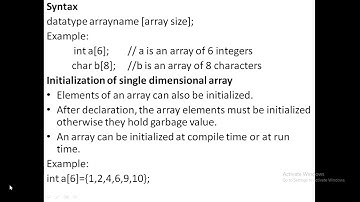 UNIT I ARRAYS