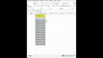 How to add 91 with phone numbers in excel.