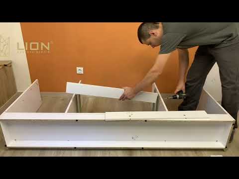 Комод LION Ларри-2 кашемір стильний для спальні та вітальні з великим місцем для зберігання, видео 1