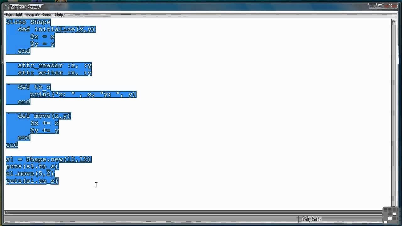Ruby Programming Tutorial | Defining Subclasses - Part 1 - YouTube