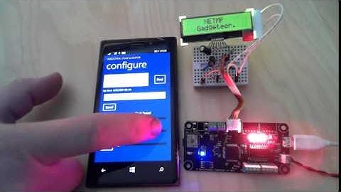 I2C LCD and EEPROM with remote BLE control from Windows Phone