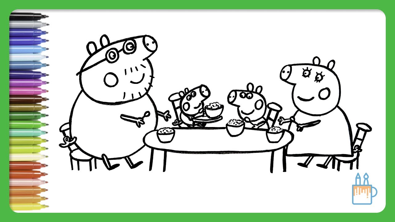 Peppa pig para colorir 🐷 –