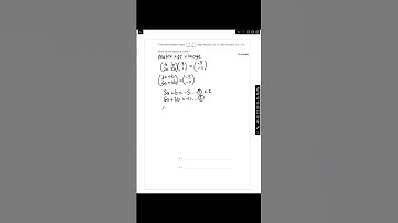 Matrix Transformations | GCSE Further Maths exam #maths #gcsemaths #aqa #matrices #exam #mathstips