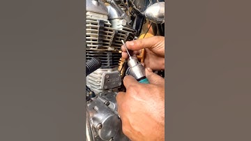 Engine hole solution bullet 👍#royalenfield #bullet #bike #motorcycle #automobile #missing #shorts