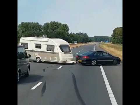 Опасная езда с прицепом