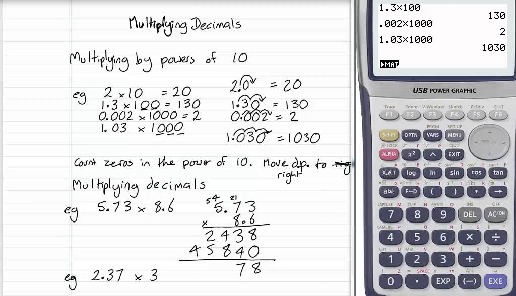 multiplying decimals - YouTube