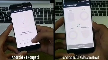Speedtest Samsung Galaxy S7 edge: Android 7.0 (Nougat) VS Android 6.0.1 (Marshmallow)