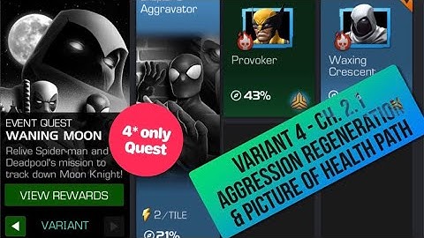 Variant #4 Ch. 2.1 - vs Juggernaut, Modok, Invisible Woman, Warlock, Sentry, Wolverine | MCOC
