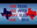 How Texas has voted in Every Presidential Election