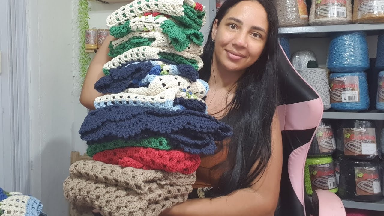 Tudo que eu produzi em 7 dias de trabalho #produçãodasemana #crochet 