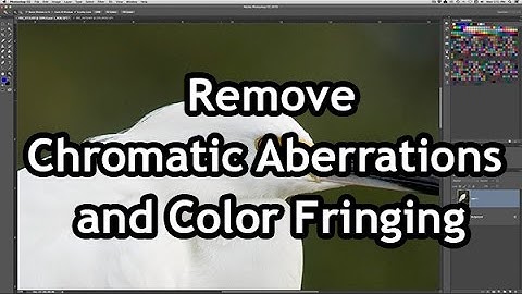 Remove chromatic aberrations and color fringing