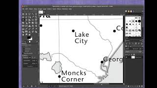 Making map measurements in gimp tutorial