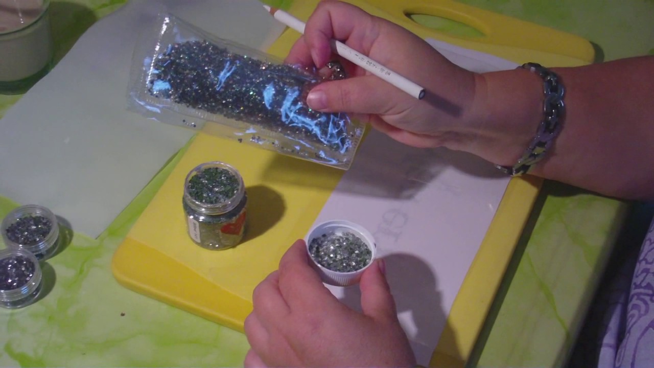 DIY - Strass - Hotfix -  nach eigenen Bildern selber legen