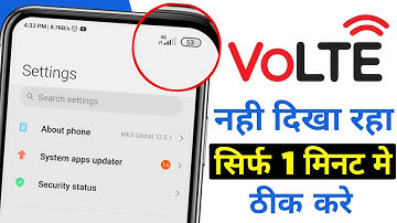 Volte option nahi aa raha hai | How to fix 4g volte not showing |  volte problem solution