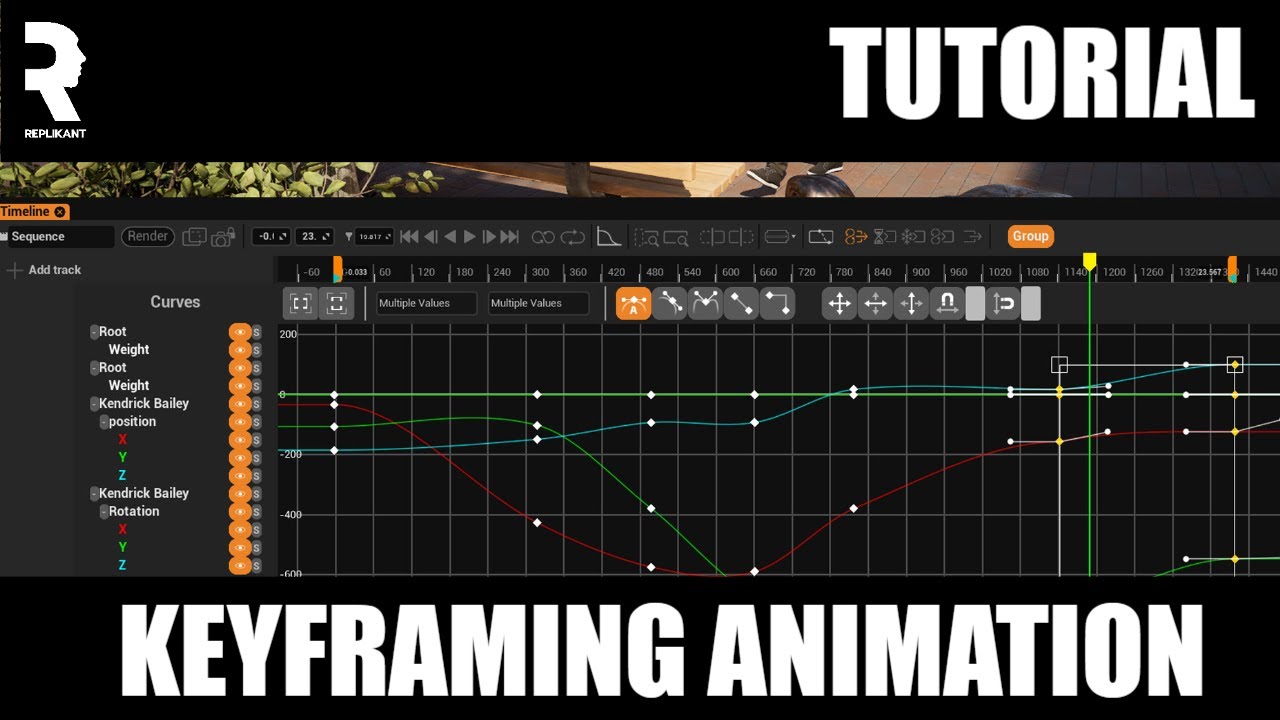 Keyframing animation (no splines yet) in REPLIKANT - YouTube