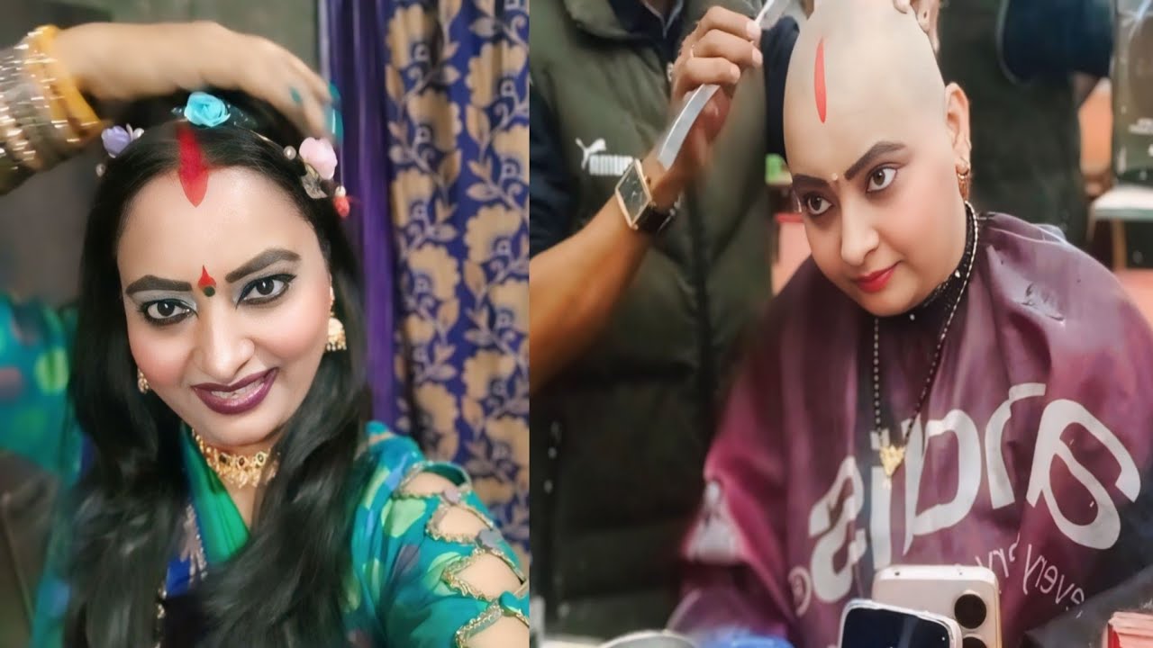 🌍World Ki Most Beautiful🧑‍🚒Woman Kiran Shree Kashish Ji Ka Trending Headshave🪒❗🌹Woman Self Respect🙏❗