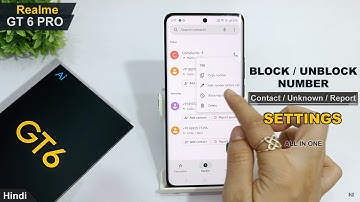 How to block unknown calls in realme gt 6t | Realme gt 6 call unblock kaise kare