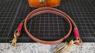 Making a wallet Lanyard from leather