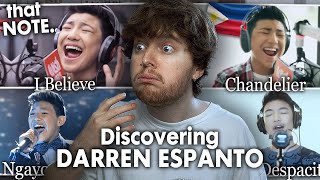 DISCOVERING DARREN ESPANTO! (I Believe, Chandelier, Despacito, The Voice Finale | Reaction)