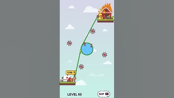 Rope puzzle// Level 53 // #shorts #gamesviralvideo